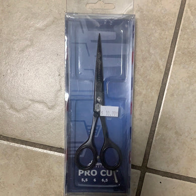 The Shave Factory 6” Pro Cut Matte Black Finish Hair Cutting Shears