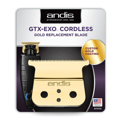 Andis 74115 GTX-EXO Cordless Trimmer Gold Shallow Tooth Replacement Blade