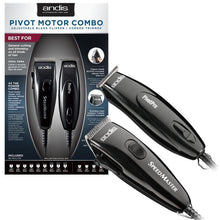 Andis Pivot Motor Combo Adjustable Blade Clipper and Trimmer Set (Black)