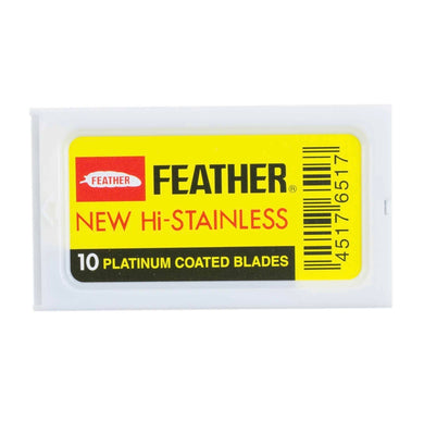 Feather new Hi-Stainless Platinum Coated Blades 10pcs.